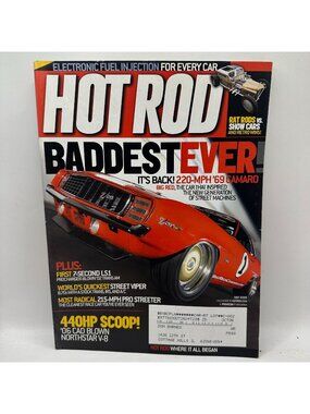 Hot Rod Magazine May 2005 Issue 220-MPH 69 Camaro Big Red Street Machines V8